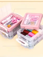 大容量手作りミシンセット【三層タイプ・持ち運び便利】（セットアップ対応）