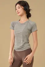 速乾性スポーツ短袖Tシャツ【フィットネス・ヨガ・ランニング対応】