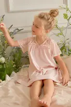 フレンチスタイル プリンセスデザイン 女の子用 半袖パジャマ【コットン素材・夏向け・可愛い】（セットアップ対応）