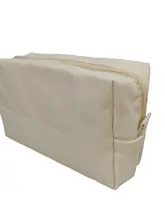 シンプルなポータブル化粧ポーチ【大容量・ジッパー式・旅行用】