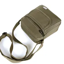 軽量なデザイン！メンズカジュアルミニショルダーバッグ【耐久性あるキャンバス・スマホ用ポケット付き】