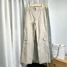 アメリカンスタイル 多ポケットカジュアルパンツ【薄手・リラクシング・ストレートシルエット】（セットアップ対応）