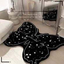 蝶のカーペット 少女の部屋 汚れに強い フワフワ