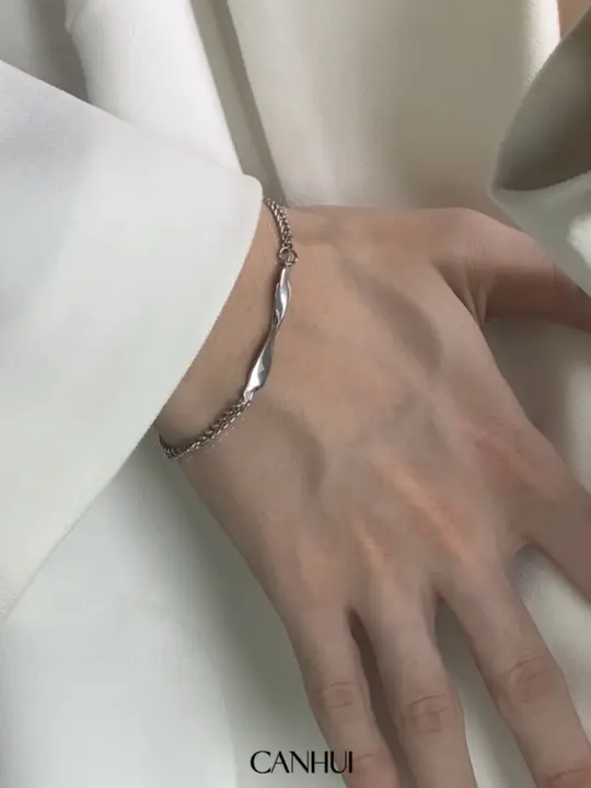 ブレスレット レディース アシンメトリー シンプル クール トレンド ユニークデザイン アクセサリー インスタ映え 「CANHUI」