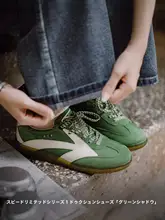 春用メッシュ通気性カジュアルシューズ【レトロデザイン・女性用・スポーツ ・スニーカー】（セットアップ対応）
