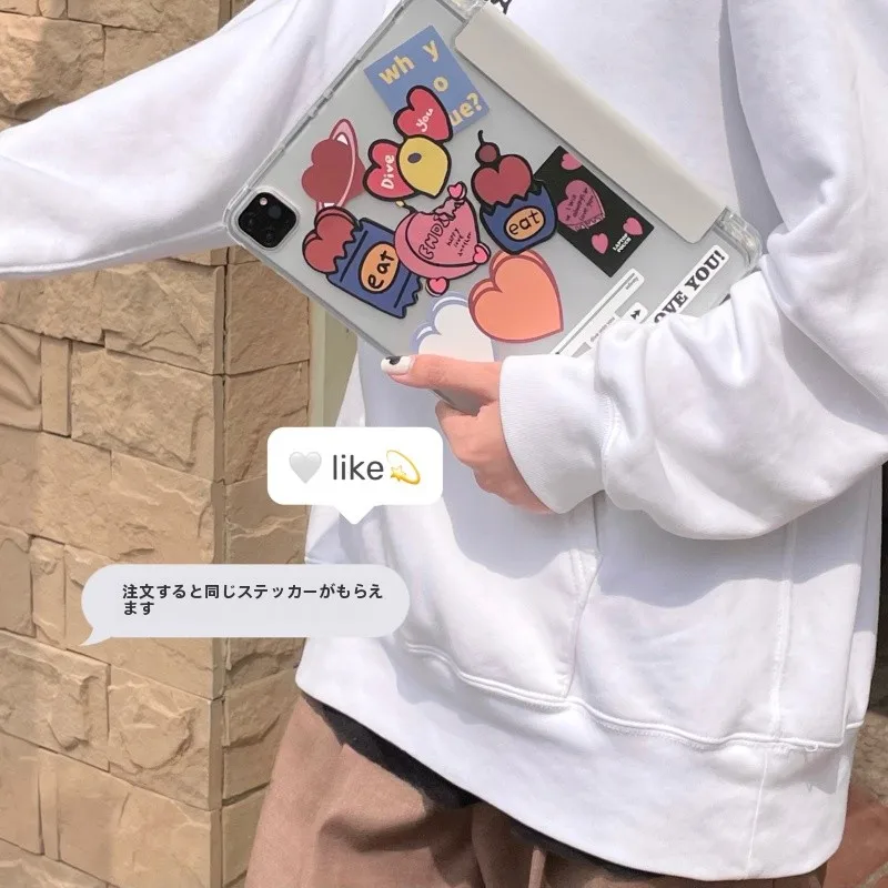 浅灰色iPadケース：マグネット付き翻蓋  設計で日常使いに最適な保護ケース