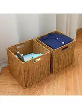 使いやすい収納箱【四角形・衣類整理・バスケットタイプ・おもちゃ入れ・洗濯カゴ】