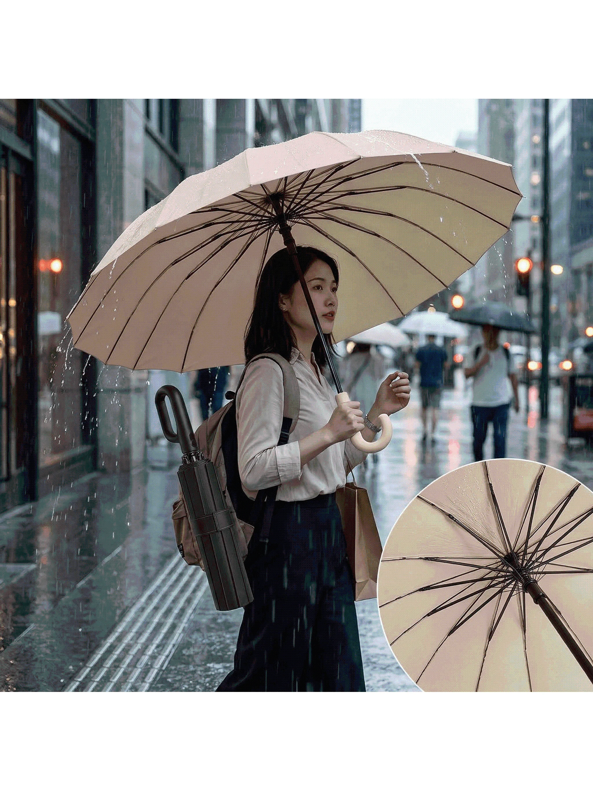雨の日でも崩れにくいきれいめ素材とは？この1本で解決できるリアルな使い方