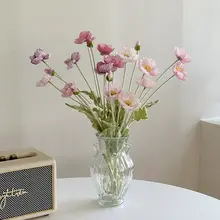 アイスランドポピーの造花【高品質・シングルブーケ・リビング装飾用】