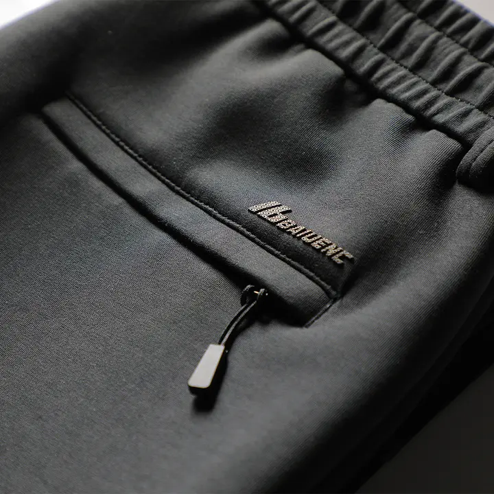 男士スポーティパンツ【ゆったりストレート・ウエストゴム・秋冬用】