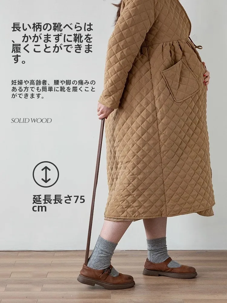 胡桃木製長柄シューリフター：高齢者向けの安全な立ち上がりサポートとは