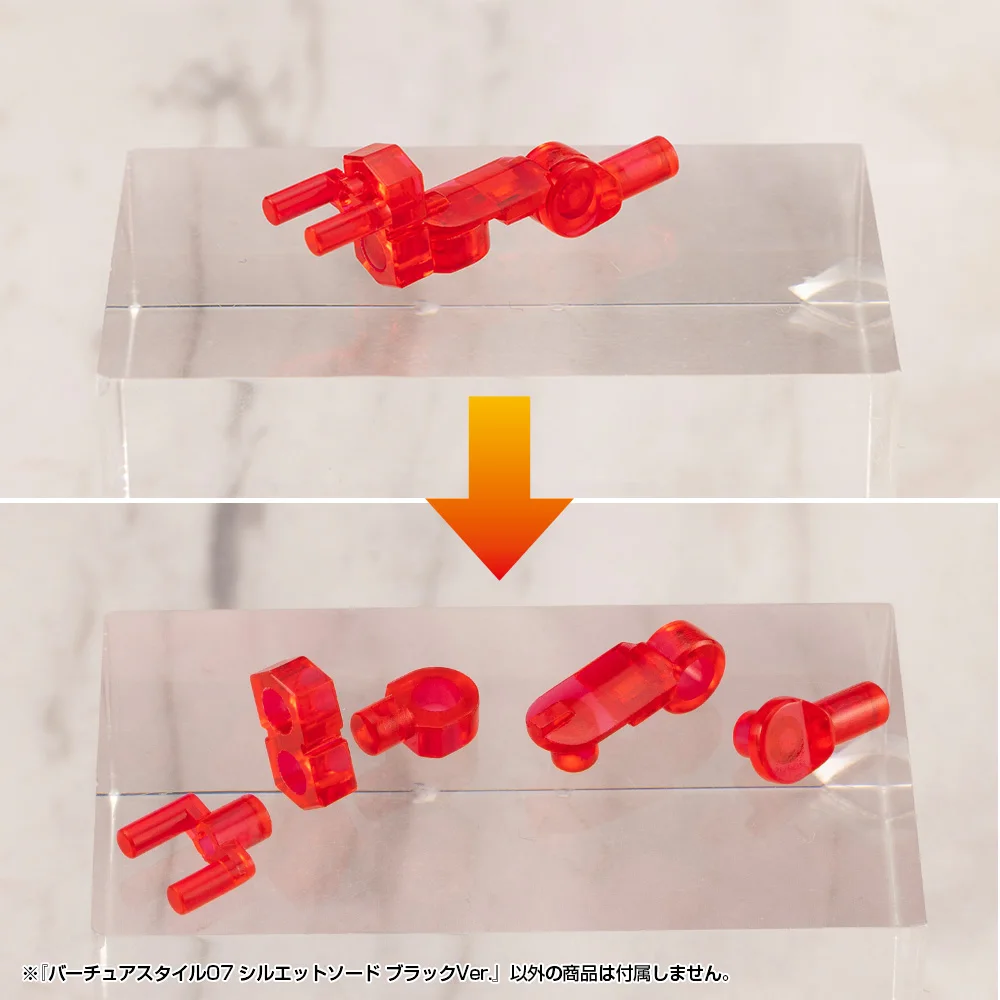 黒赤バージョン 剪影剣：聖德風07の洗  練されたフィギュアアクセサリーとしての役割と実用性