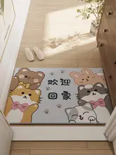 タマイズ可能なカートンデザインの玄関マット【耐久性・防滑・シリコン製】