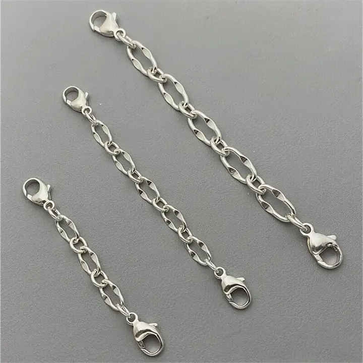 925純銀パールネックレス【エクステンションチェーン・オーバルリップ型・DIYパーツ】
