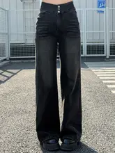 春季向け大きいサイズブラウスとデニムスカート【天絲・重ね着風・カジュアル】（セットアップ対応）