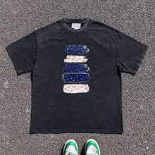 趣味の印刷デザイン 短袖Tシャツ【カップル用・ゆったりしたサイズ】（セットアップ対応）