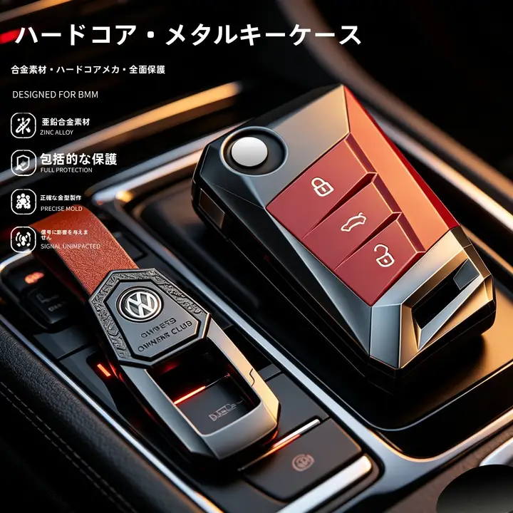 自動車用キーケース【パサート・ティグアン・アルテオン対応】