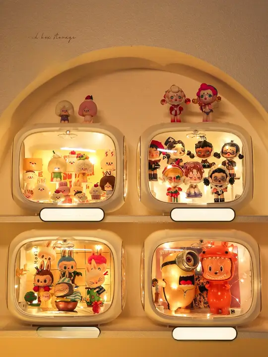 泡泡玛特 スペースカプセル収納ケース【フィギュア展示用・アクリル製・ブラインドボックス】