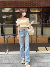 可愛い2wayデザインのバタフライリボン付きショートトップス【オフショルダー・スウィートスタイル】