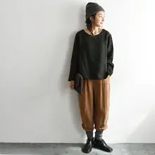 秋冬用 カラーブロックニットプルオーバー【フィット・肌触りの良い麻混素材】