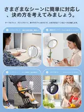 クリップ式無葉小型デスクファン【USB充電・ポータブル・長時間使用可能・ミニ扇風機】