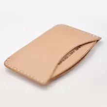 手作りのシンプルな植物タンニン革カードケース＆小銭入れ