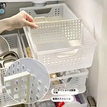 引き出し式キッチン収納ラック【シンク下整理用・重ね置き可能・食器・鍋用】