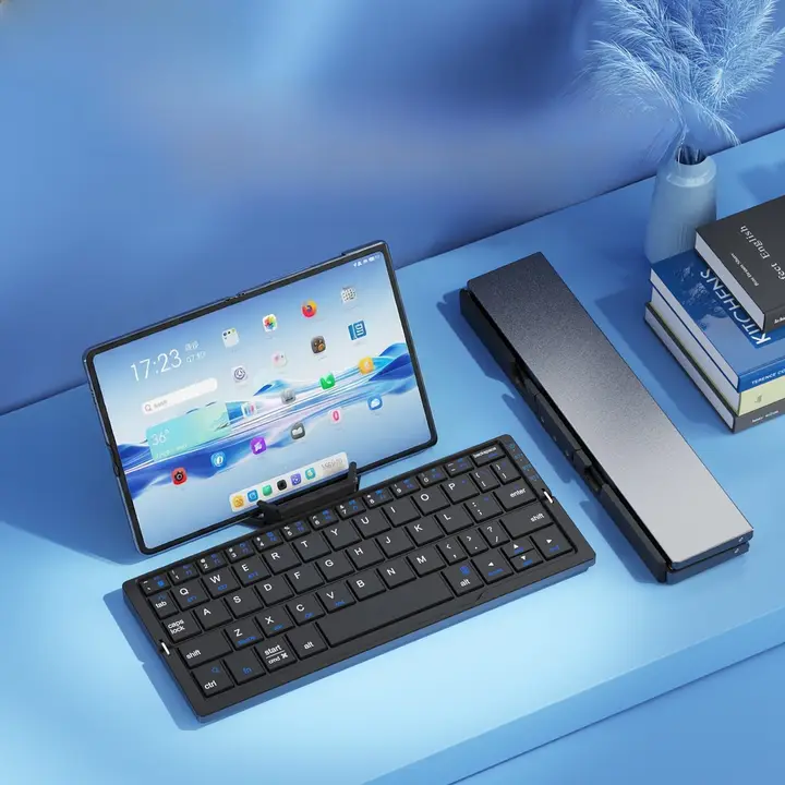 B．O．W Bluetooth キーボード マウスセット 折りたたみ 静音設計 コンパクト 持ち運び レディース タブレット スマホ ノートPC デスクトップPC 対応 「BOW」