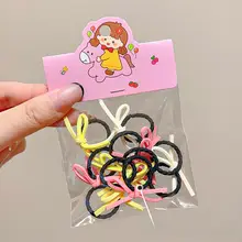 カラフルで可愛い女の子用ヘアゴム【高弾力・デザインリボン】（セットアップ対応）