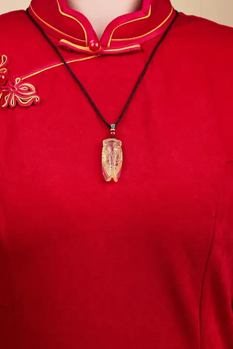 天然黄水晶のセミペンダント【男女兼用・文昌・誕生年に最適なギフト】