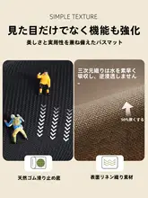 お手入れ不要の浴室用マット【軽快デザイン・速乾・吸水機能】