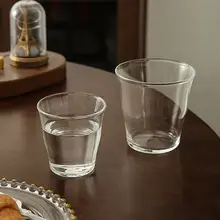 日本式 ガラスコーヒーカップ【アイスコーヒー・炭酸飲料対応・高透過性】