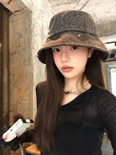 レディース 春夏用 レオパード柄のリボン付きバケットハット【カジュアル・薄型・ソフト】
