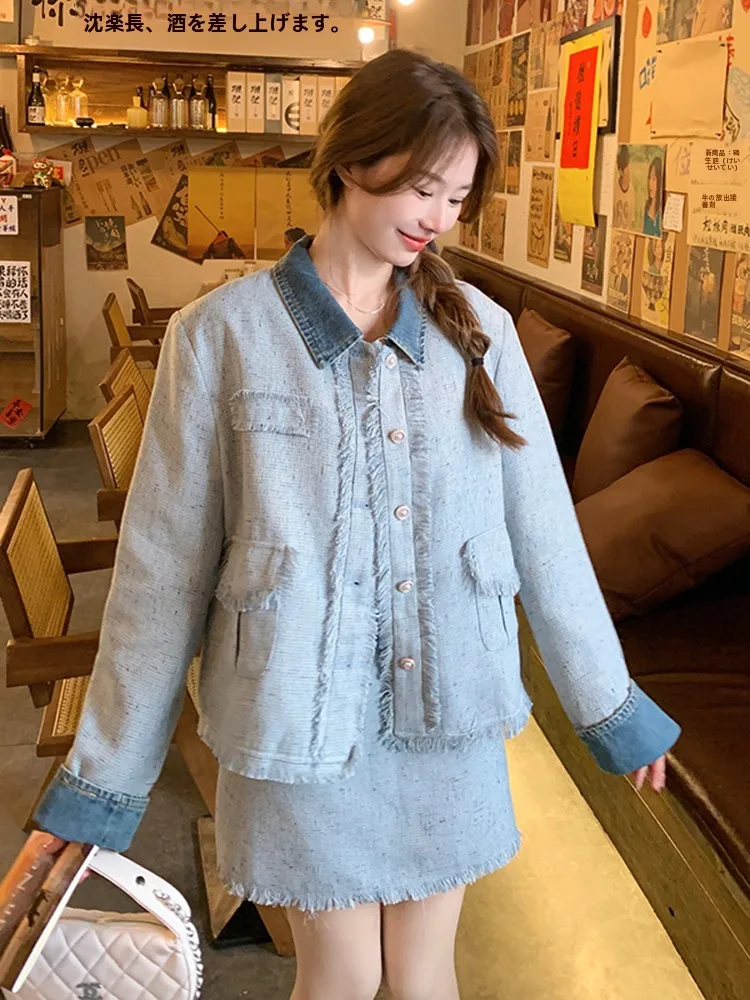 春のブルーデニムコーデで迷ったら、このミニスカートが救う理由は？