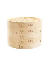 蒸し用竹製蒸し器【家庭用・深型・中華まん・小籠包用】