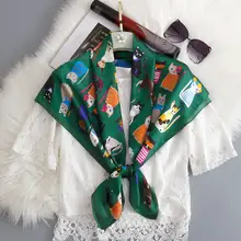 春秋用大判ストール【薄手・女性用・スクエア・猫デザイン・紫】（セットアップ対応）