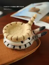コースター かわいい子猫 家庭用 ウール フェルト 隔熱 装飾 誕生日プレゼント