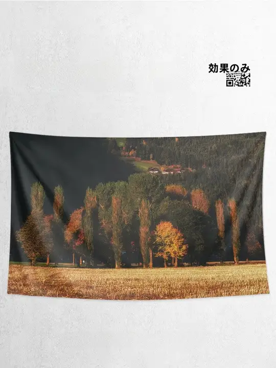 タペストリー 壁掛け 秋の風景 木々 自然 写真 リビング インテリア ポスター バッククロス おしゃれ 部屋飾り