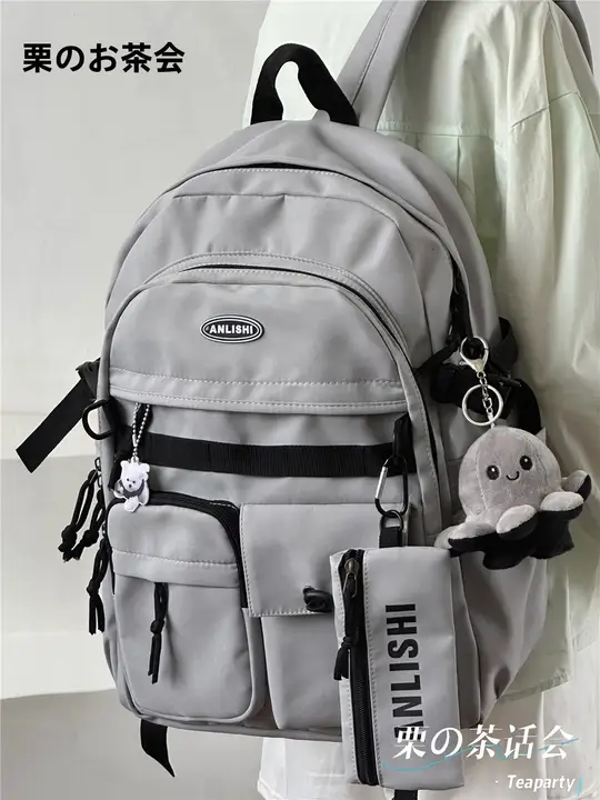 大容量リュックサック【男女兼用・通学用・ヴィンテージスタイル】