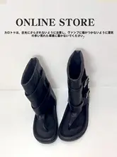 レトロ風ベルトバックル付き サンダル【厚底・極上の柔らかさ・中筒・ファッション・ローマスタイル】