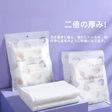 洁丽雅 使い捨てバスタオル【男女兼用・厚手・旅行用・圧縮・6枚セット】