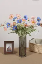 リアル感のあるポピーの造花【1本の花瓶用・ピクニックや撮影用】