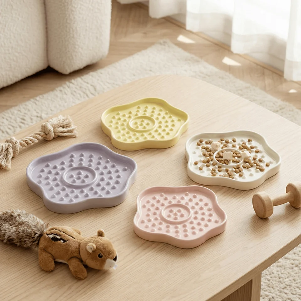 陶器製 ペット用食器【猫用・犬用・防噎設計・スローフード】