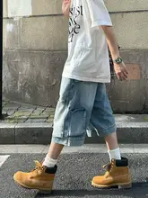 アメリカンスタイルの七分丈パンツ【ゆったりとしたワークパンツ・クラシックデザイン・多ポケット・カジュアル】