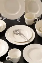 ヴィンテージ風 陶器製碗皿セット【カラー豆点デザイン・家庭用・高級感】（セットアップ対応）