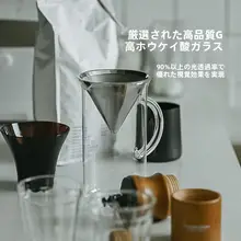ハンドドリップコーヒーポット【ステンレスフィルター・耐熱ガラス・コーヒー器具】（セットア ップ対応）