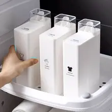 大容量透明洗剤分配ボトル【旅行用・柔軟剤対応・大口径】