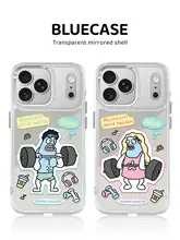ミラー付き スマホケース MagSafe対応 ユニークデザイン ペア iPhone対応 上品 ユニセックス