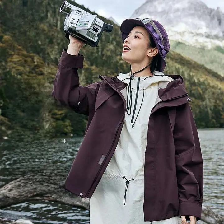 特步 ウィンドブレーカー レディース【防風・撥水・アウトドア・登山用】