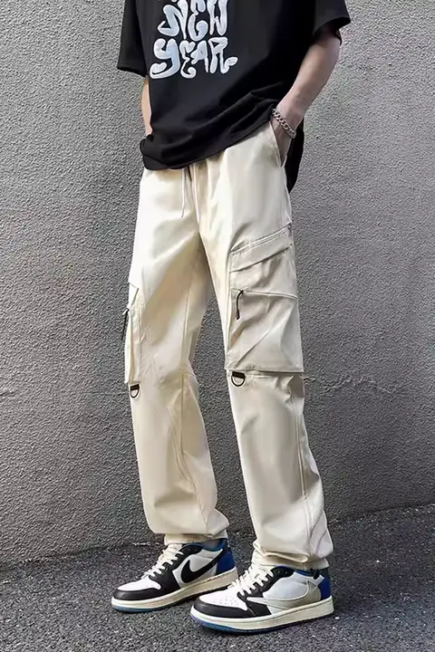 ワークパンツ【ストレートシルエット・快適なフィット感・多ポケットデザイン・カジュアル】